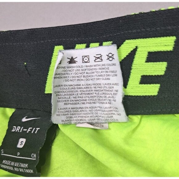 Nike Dri-Fit Men's Mesh 9" Training Athletic Shorts Sz S Geometric Yellow Black - Picture 6 of 10